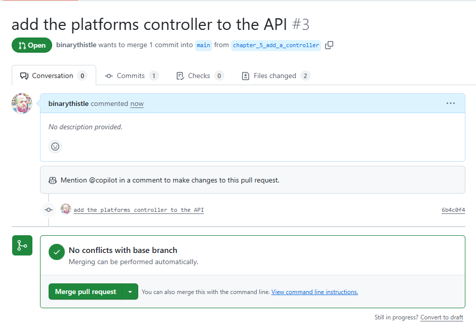 Figure 5.6 Merge pull request